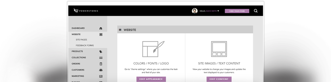 design a beautiful online store